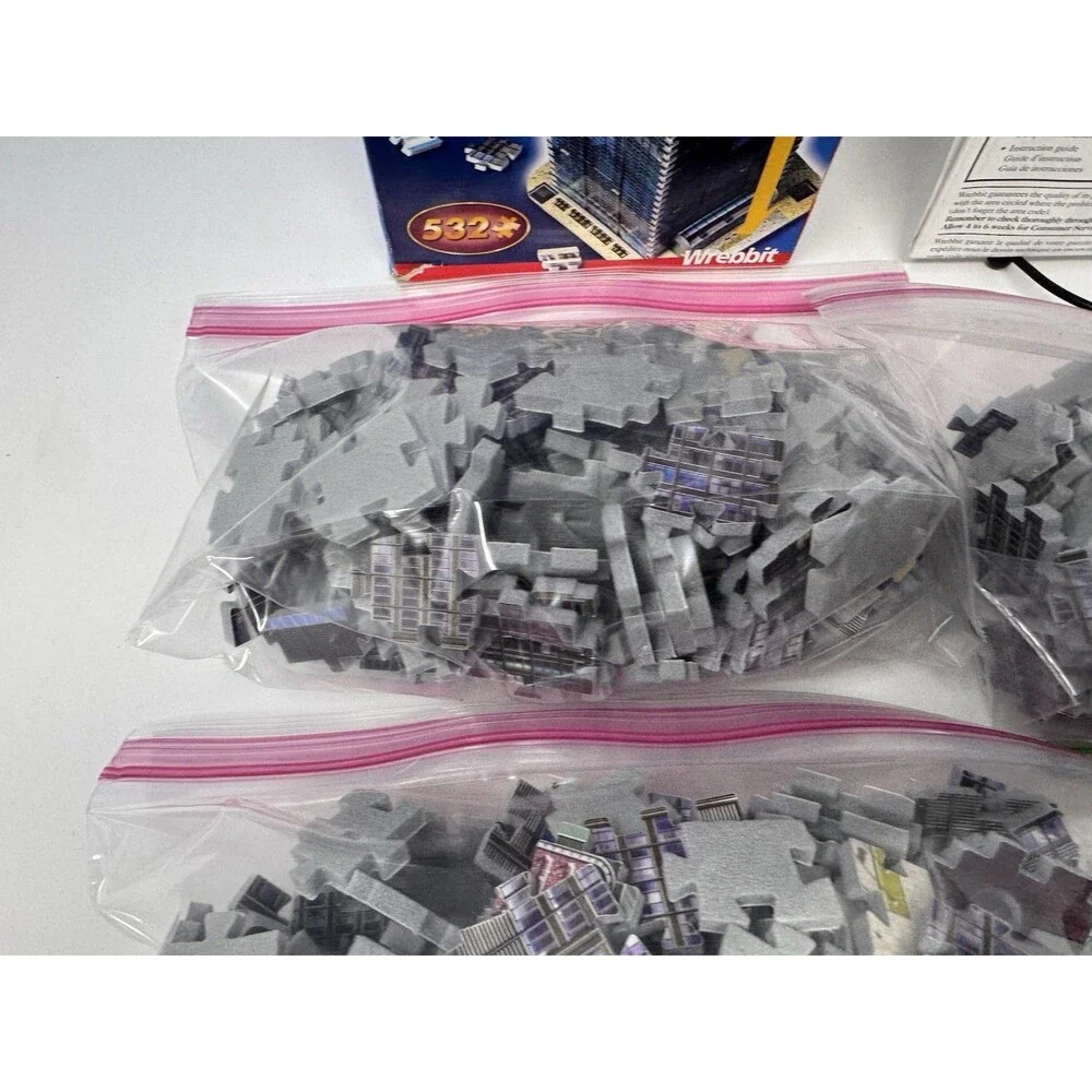 Wrebbit Puzz 3D Sears Tower Chicago 532 Pc Complete w/ Box Manual